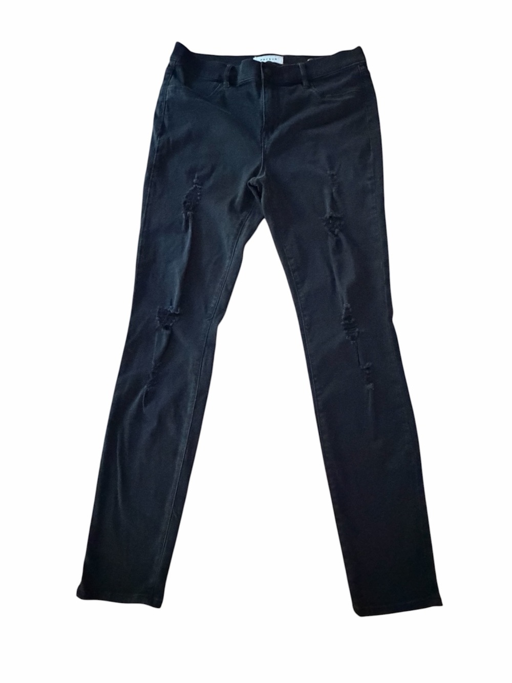 Pac Sun Black Distressed Skinny Jeans